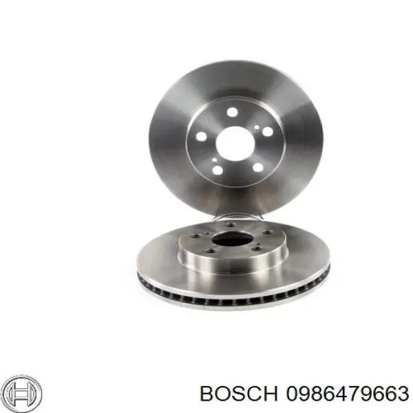 0986479663 Bosch freno de disco delantero