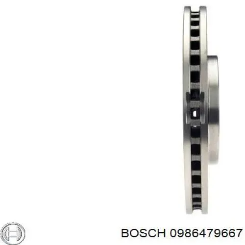 0986479667 Bosch freno de disco delantero