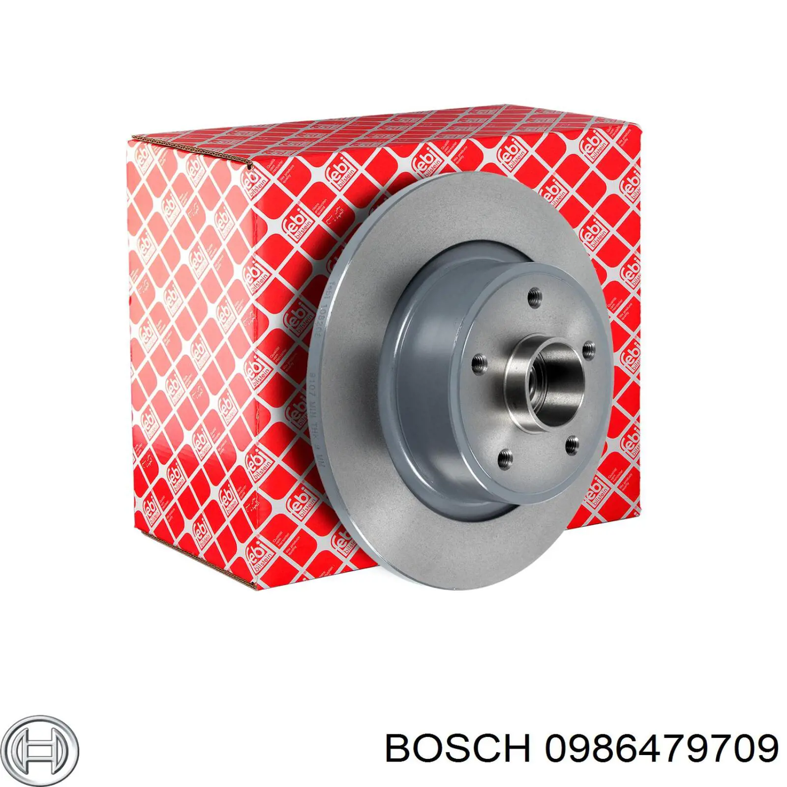 0 986 479 709 Bosch disco de freno trasero