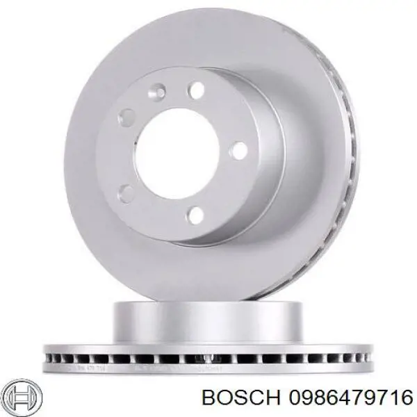 0986479716 Bosch freno de disco delantero