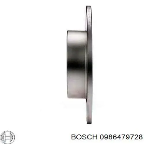 0986479728 Bosch disco de freno trasero