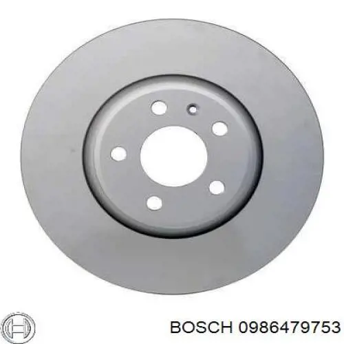 0986479753 Bosch freno de disco delantero