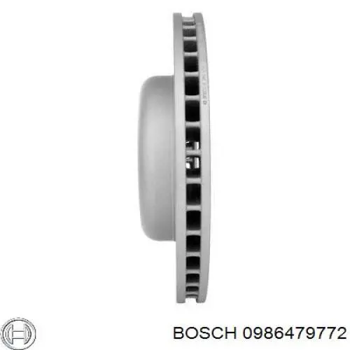 0986479772 Bosch freno de disco delantero