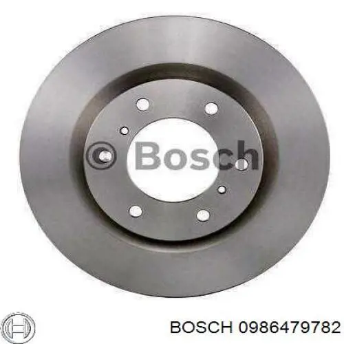 0986479782 Bosch freno de disco delantero