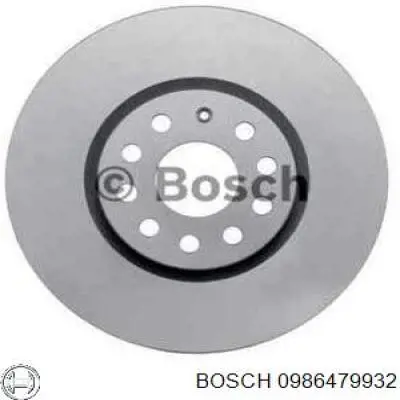 0986479932 Bosch freno de disco delantero