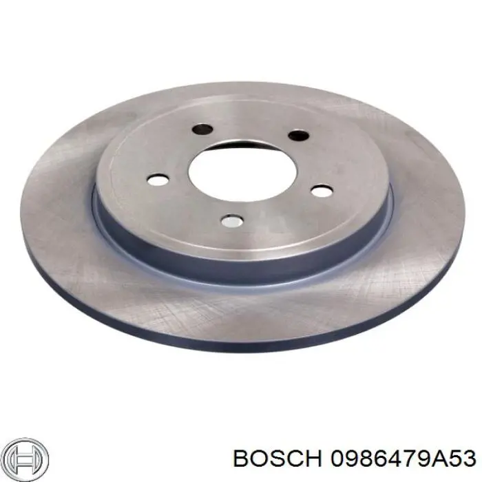 0986479A53 Bosch disco de freno trasero