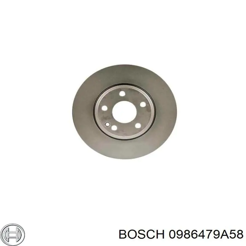 0986479A58 Bosch freno de disco delantero