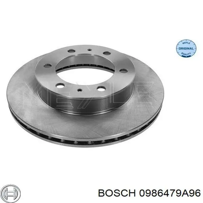 0986479A96 Bosch freno de disco delantero