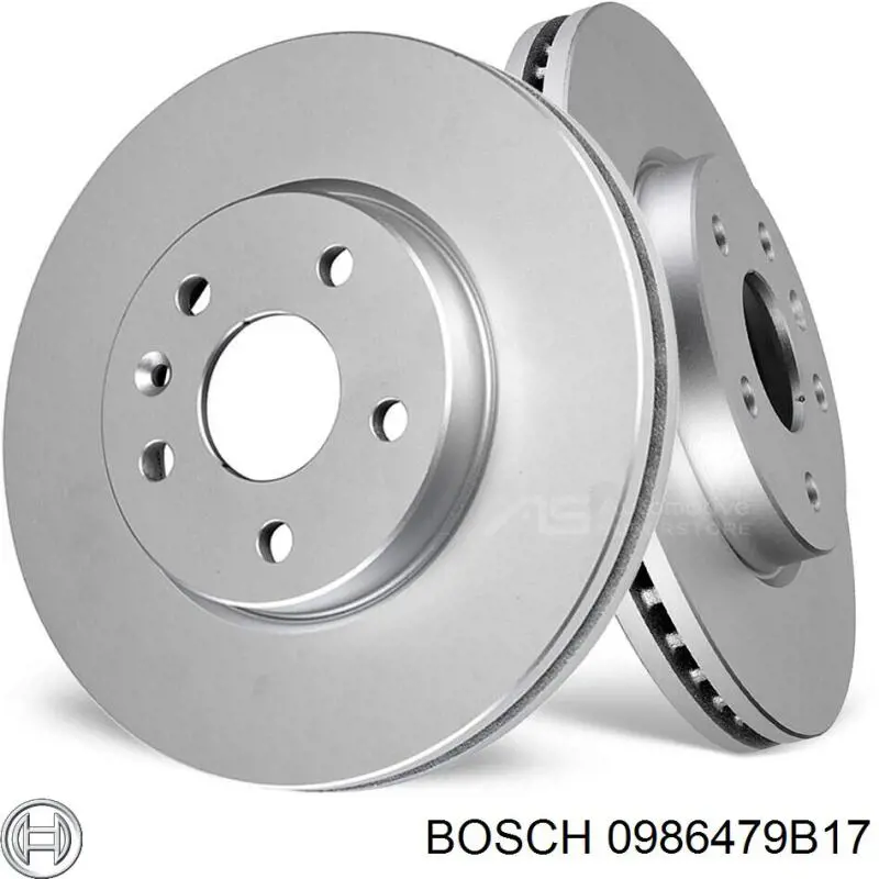 0986479B17 Bosch freno de disco delantero