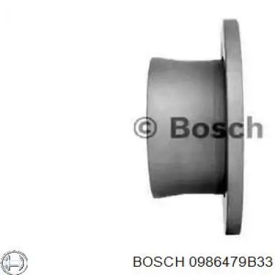 0986479B33 Bosch disco de freno trasero