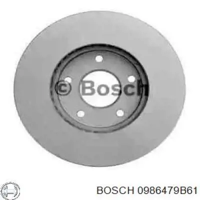 0986479B61 Bosch freno de disco delantero