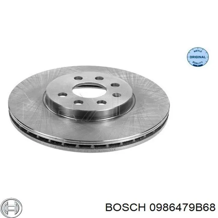 0986479B68 Bosch freno de disco delantero