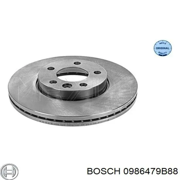 0986479B88 Bosch freno de disco delantero