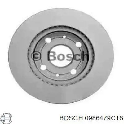 0 986 479 C18 Bosch freno de disco delantero