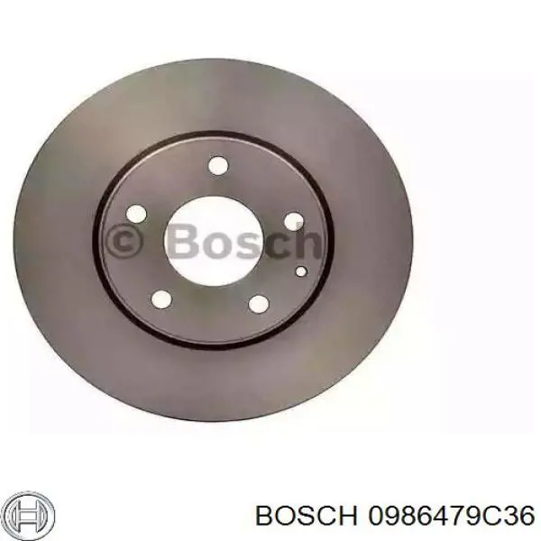 0986479C36 Bosch freno de disco delantero