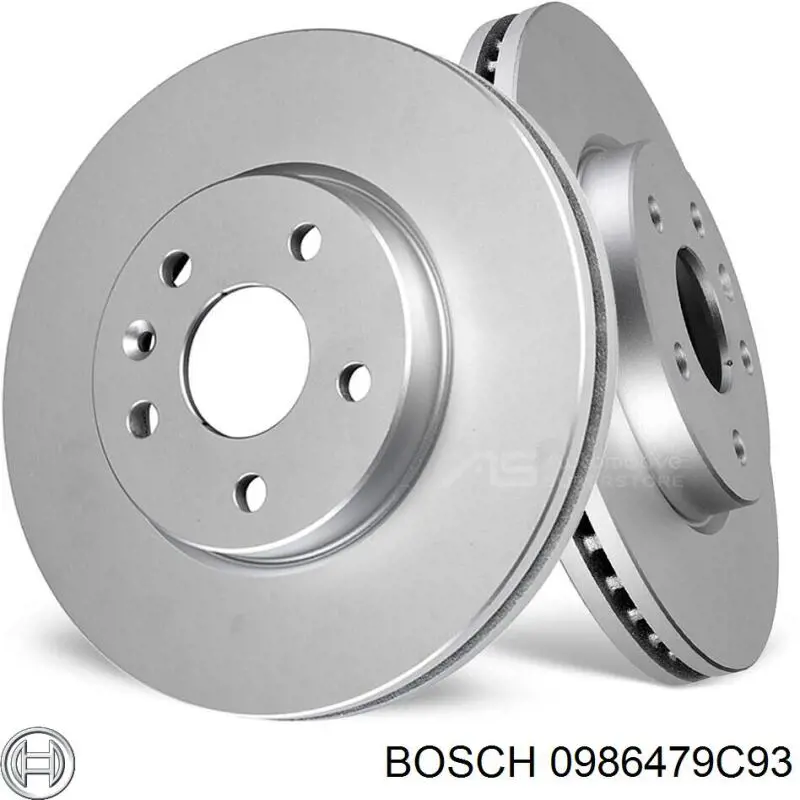 0986479C93 Bosch freno de disco delantero