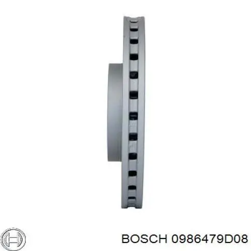 0986479D08 Bosch freno de disco delantero