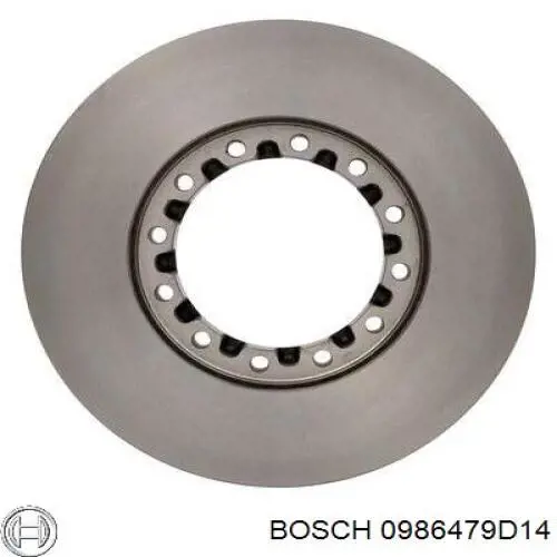 0986479D14 Bosch disco de freno trasero