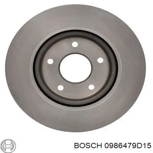 0986479D15 Bosch freno de disco delantero