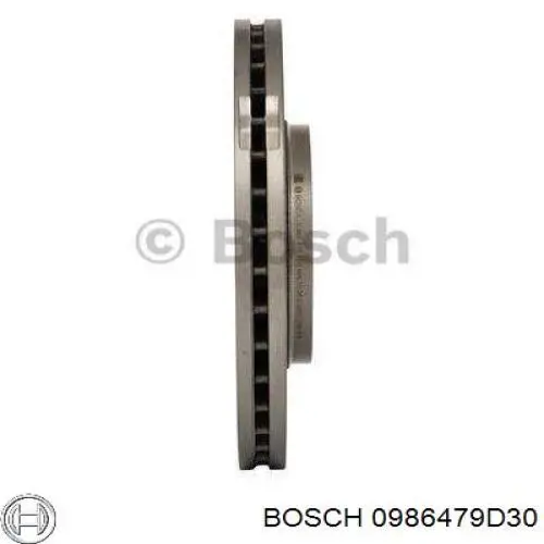 0986479D30 Bosch freno de disco delantero