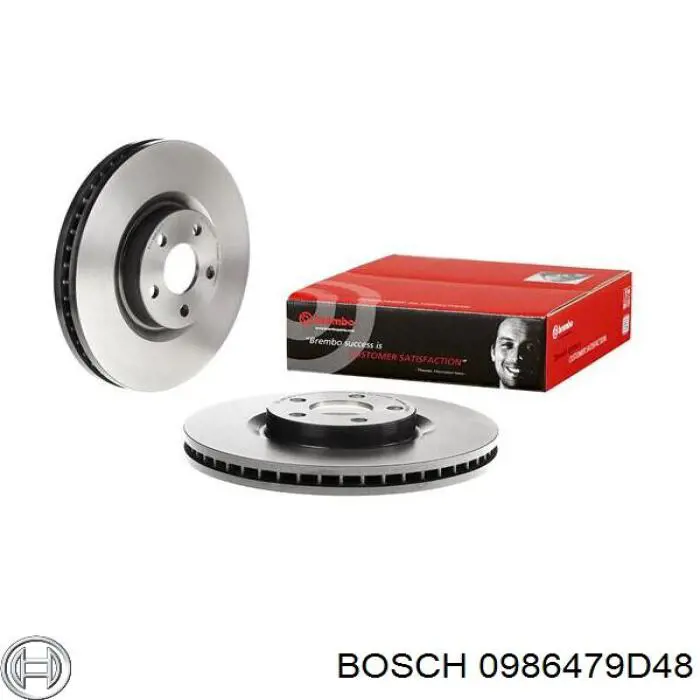 0986479D48 Bosch freno de disco delantero