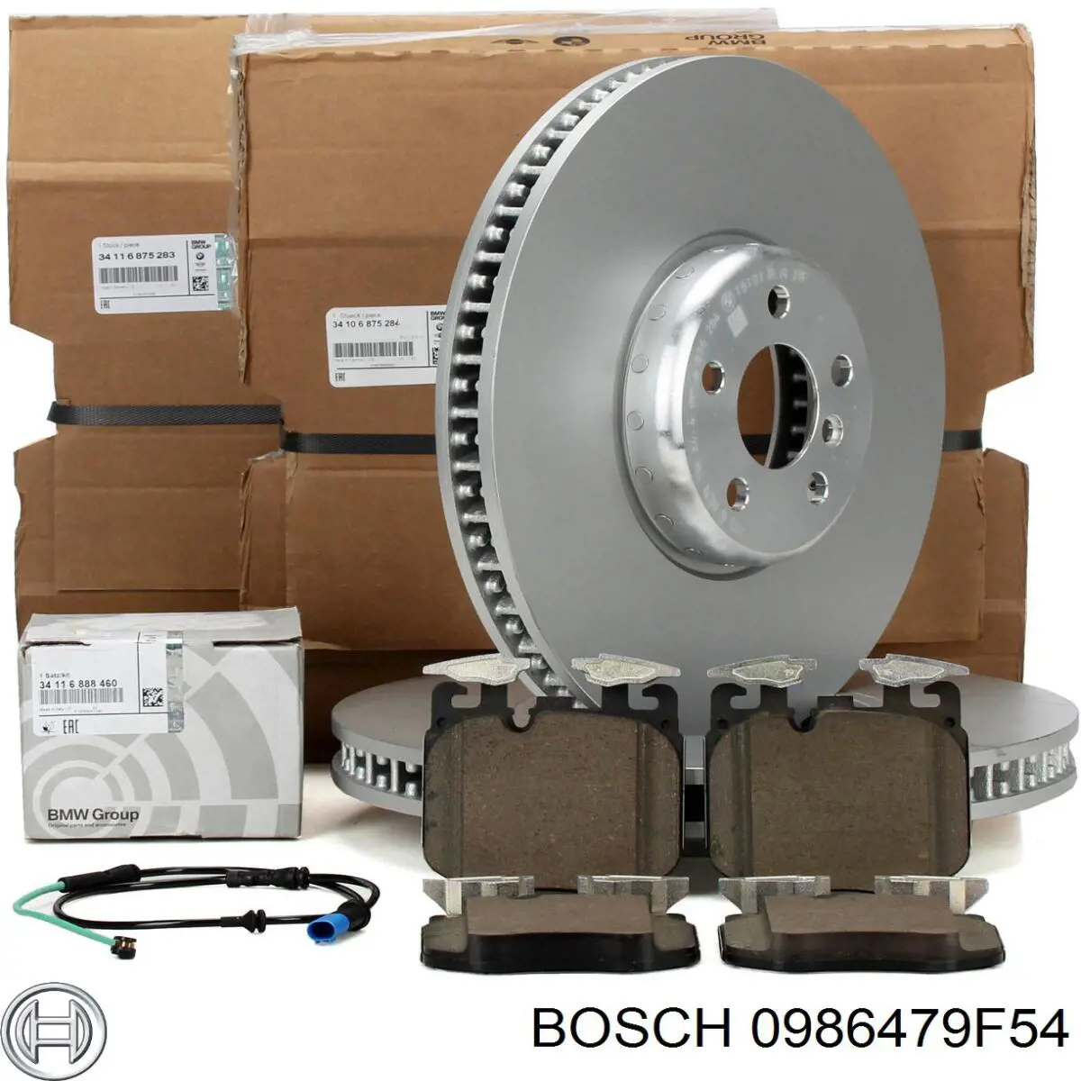 0986479F54 Bosch disco de freno trasero