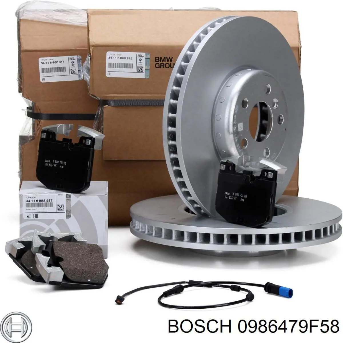 0986479F58 Bosch freno de disco delantero