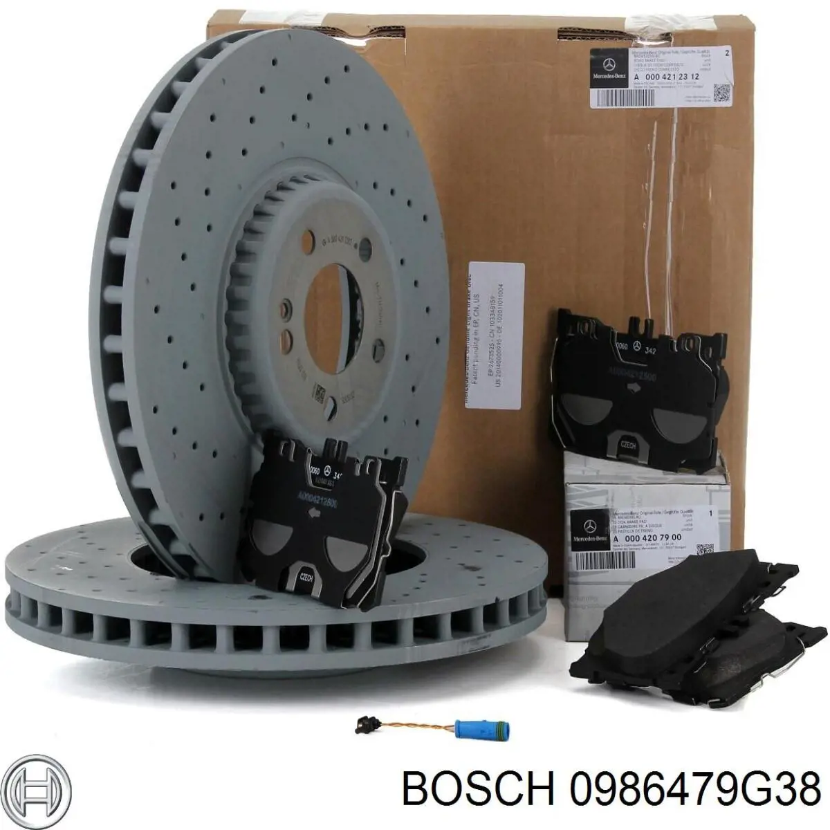 0986479G38 Bosch freno de disco delantero