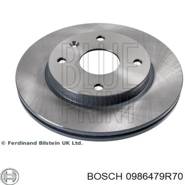 0986479R70 Bosch freno de disco delantero