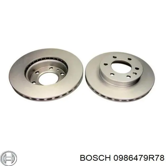 0986479R78 Bosch freno de disco delantero