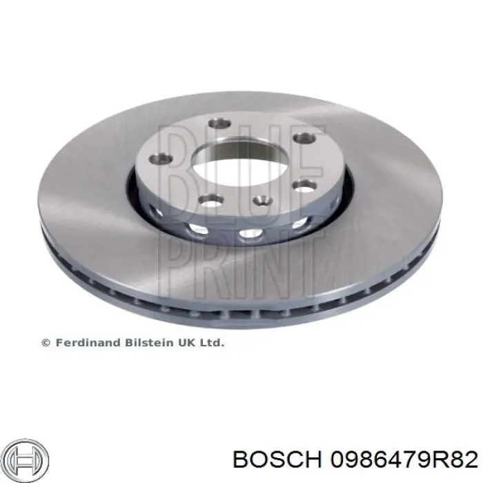 0986479R82 Bosch freno de disco delantero