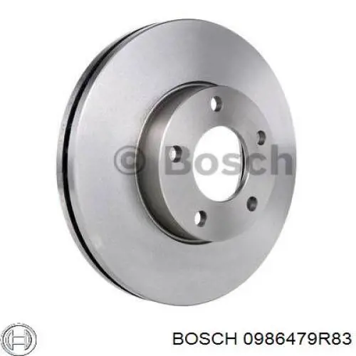 0986479R83 Bosch freno de disco delantero