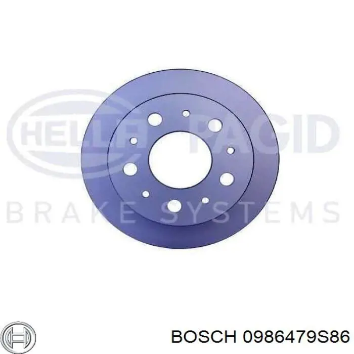 0986479S86 Bosch disco de freno trasero