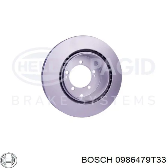 0986479T33 Bosch freno de disco delantero