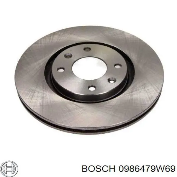 0986479W69 Bosch freno de disco delantero