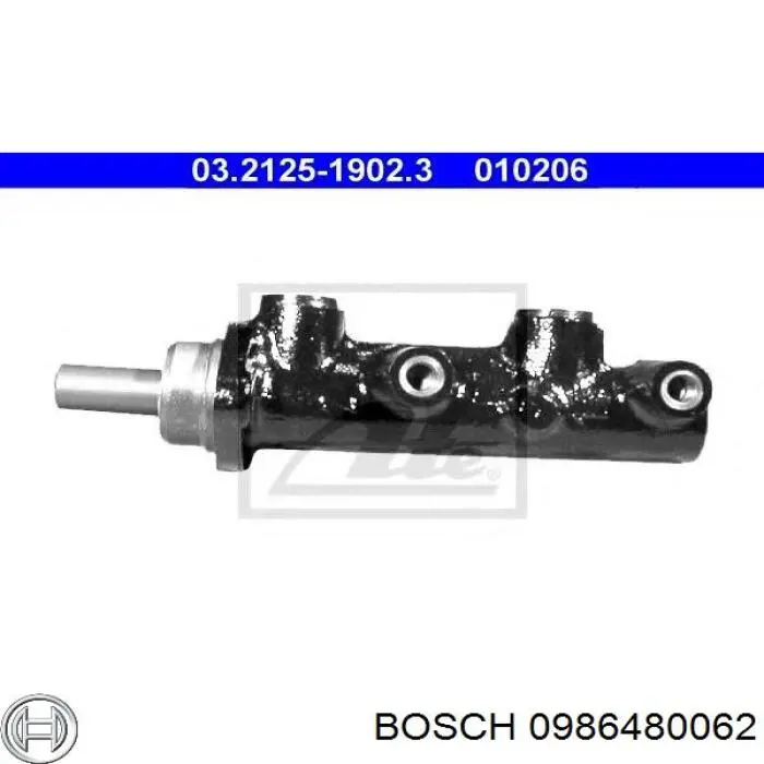 0986480062 Bosch cilindro principal de freno