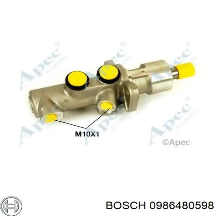 0986480598 Bosch cilindro principal de freno