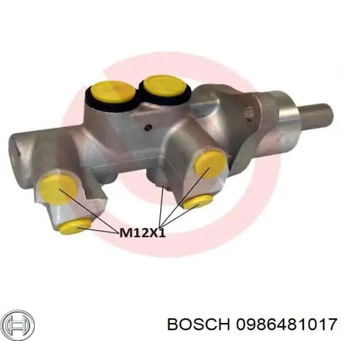 0 986 481 017 Bosch cilindro principal de freno