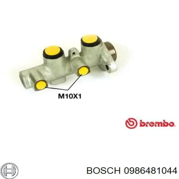 0986481044 Bosch cilindro principal de freno