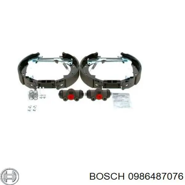 0986487076 Bosch zapatas de frenos de tambor traseras