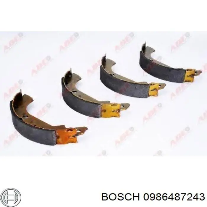 0986487243 Bosch zapatas de frenos de tambor traseras