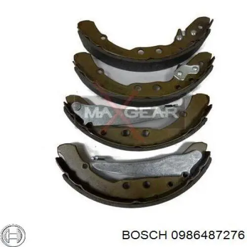 0986487276 Bosch zapatas de frenos de tambor traseras