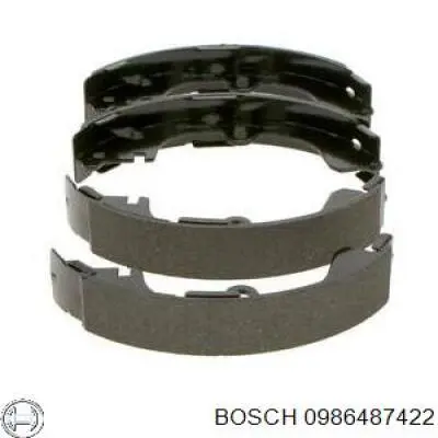 0986487422 Bosch zapatas de frenos de tambor traseras