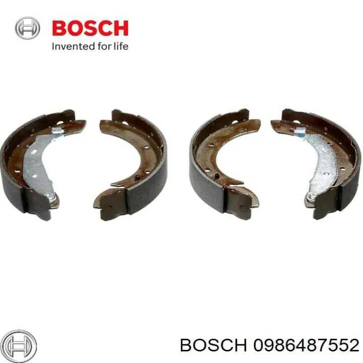 0986487552 Bosch zapatas de frenos de tambor traseras