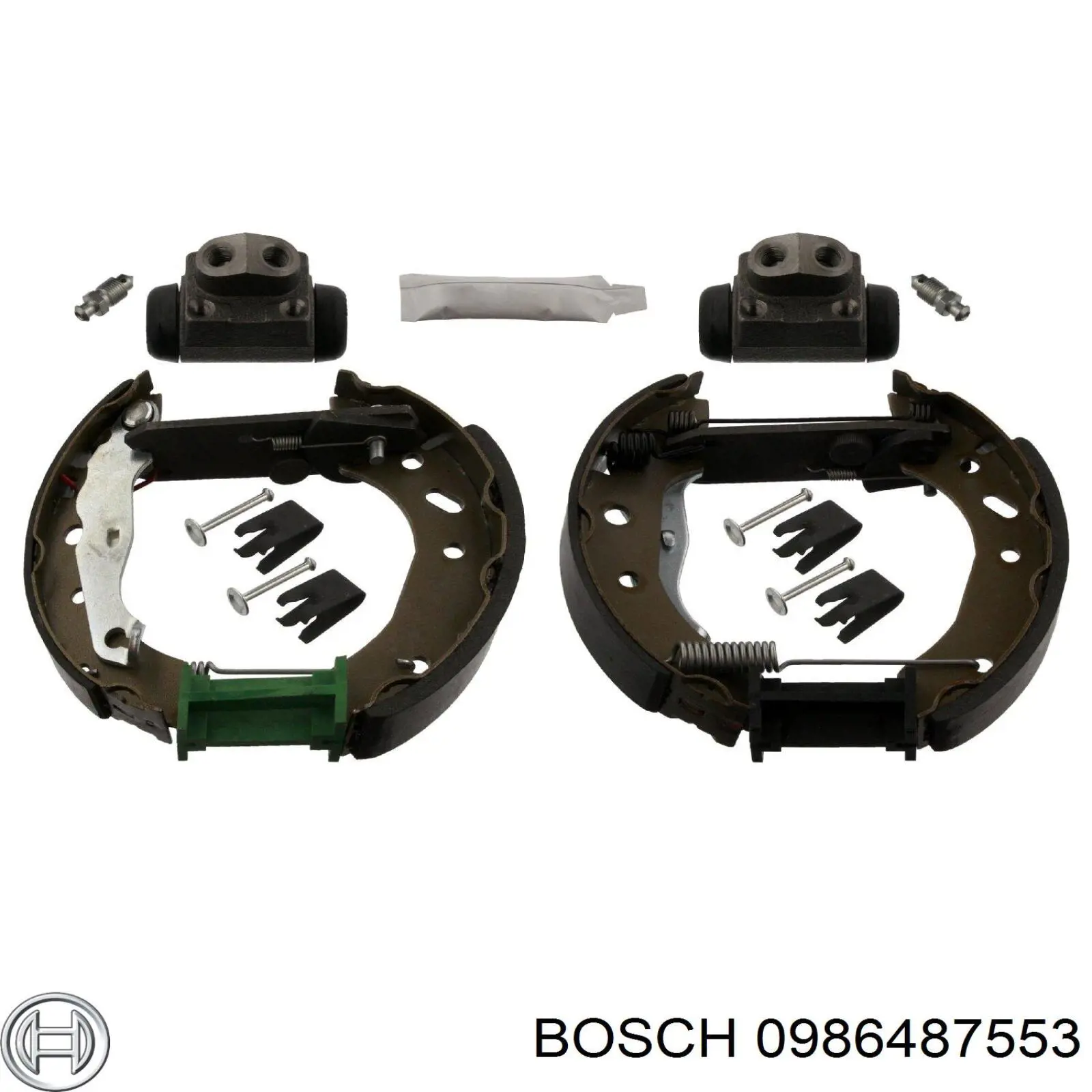 0986487553 Bosch zapatas de frenos de tambor traseras