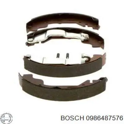 0986487576 Bosch zapatas de frenos de tambor traseras