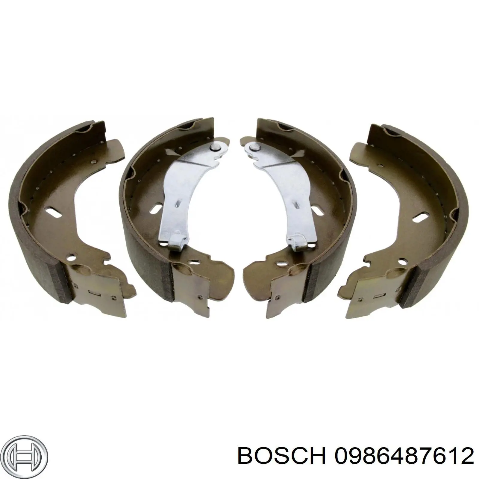 0986487612 Bosch zapatas de frenos de tambor traseras