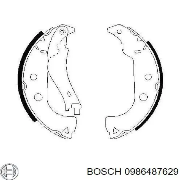 98845069 Fiat/Alfa/Lancia zapatas de frenos de tambor traseras