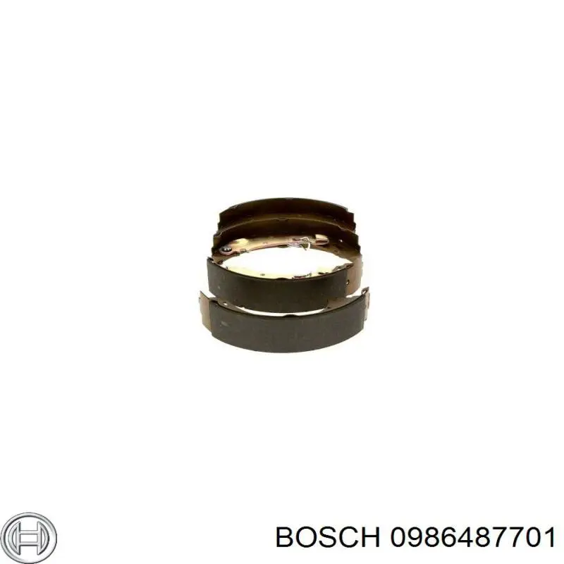 0986487701 Bosch zapatas de frenos de tambor traseras