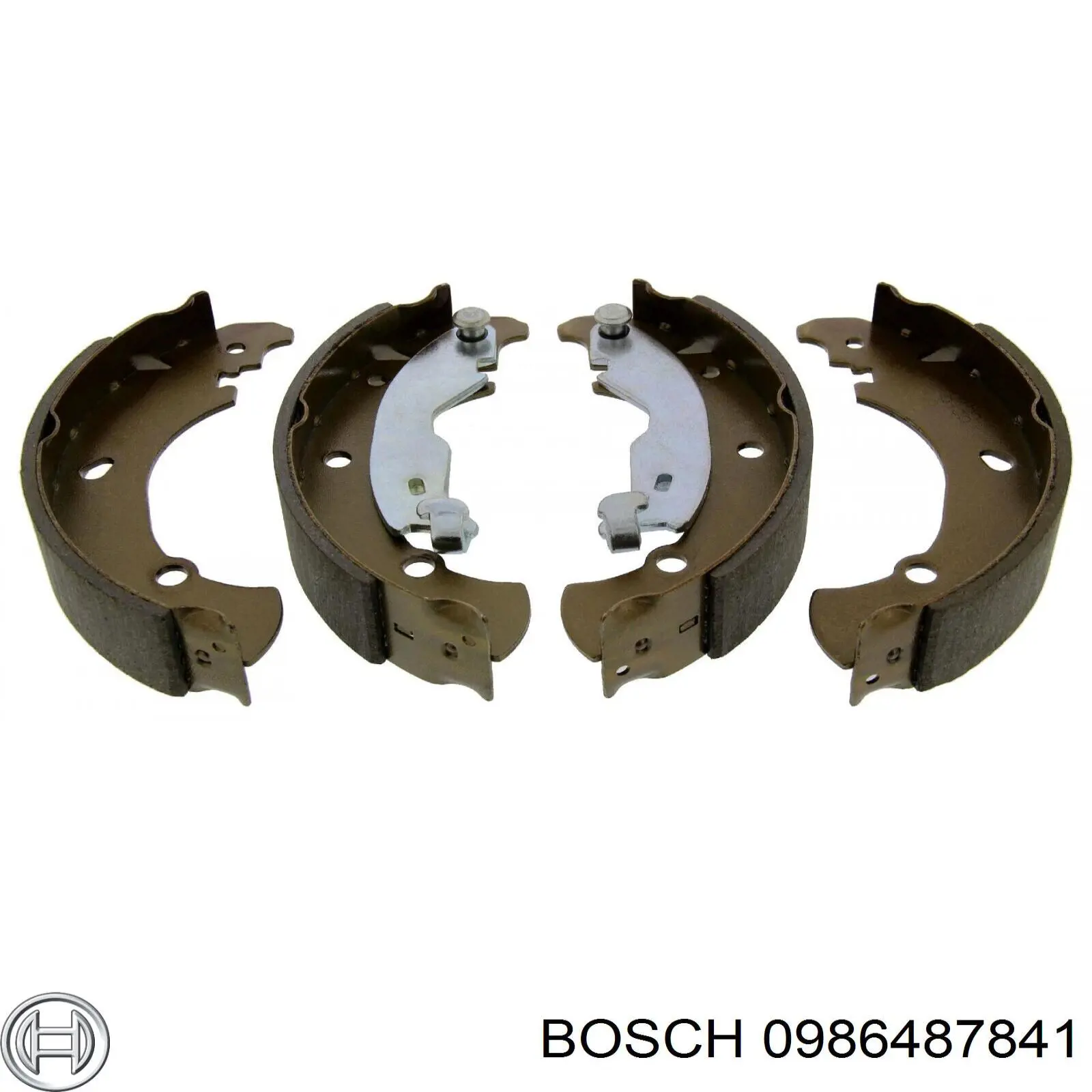 0986487841 Bosch zapatas de frenos de tambor traseras